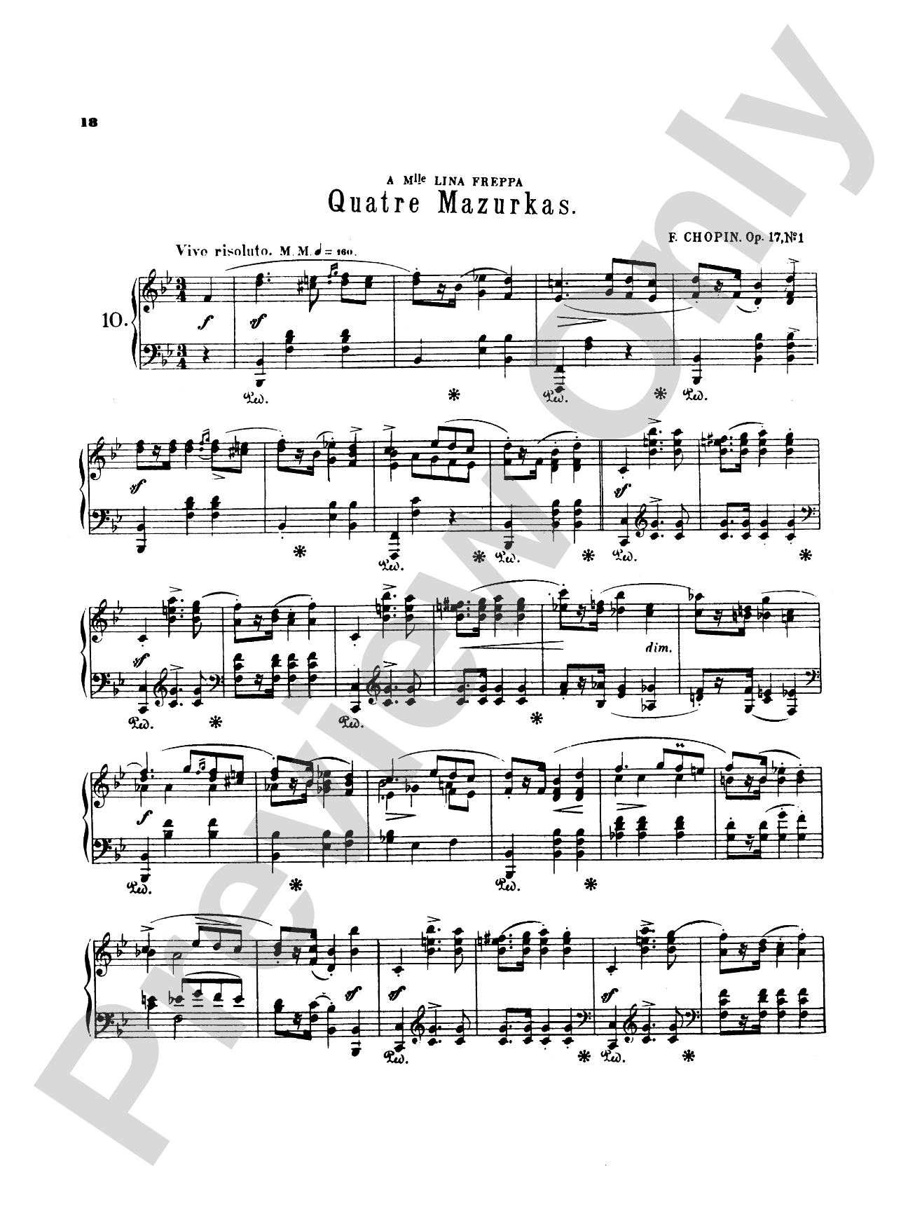 Chopin: Fifty-Six Mazurkas (Ed. Franz Liszt)