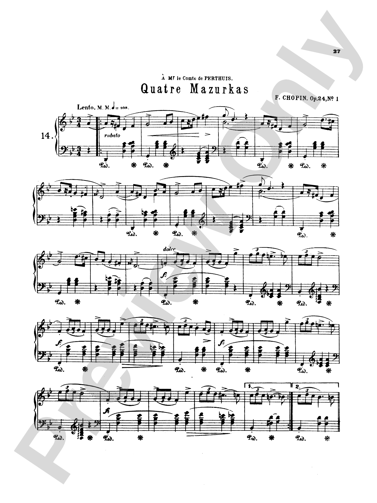 Chopin: Fifty-Six Mazurkas (Ed. Franz Liszt)