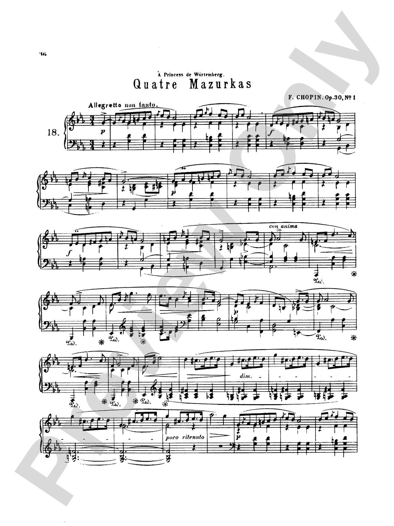 Chopin: Fifty-Six Mazurkas (Ed. Franz Liszt)