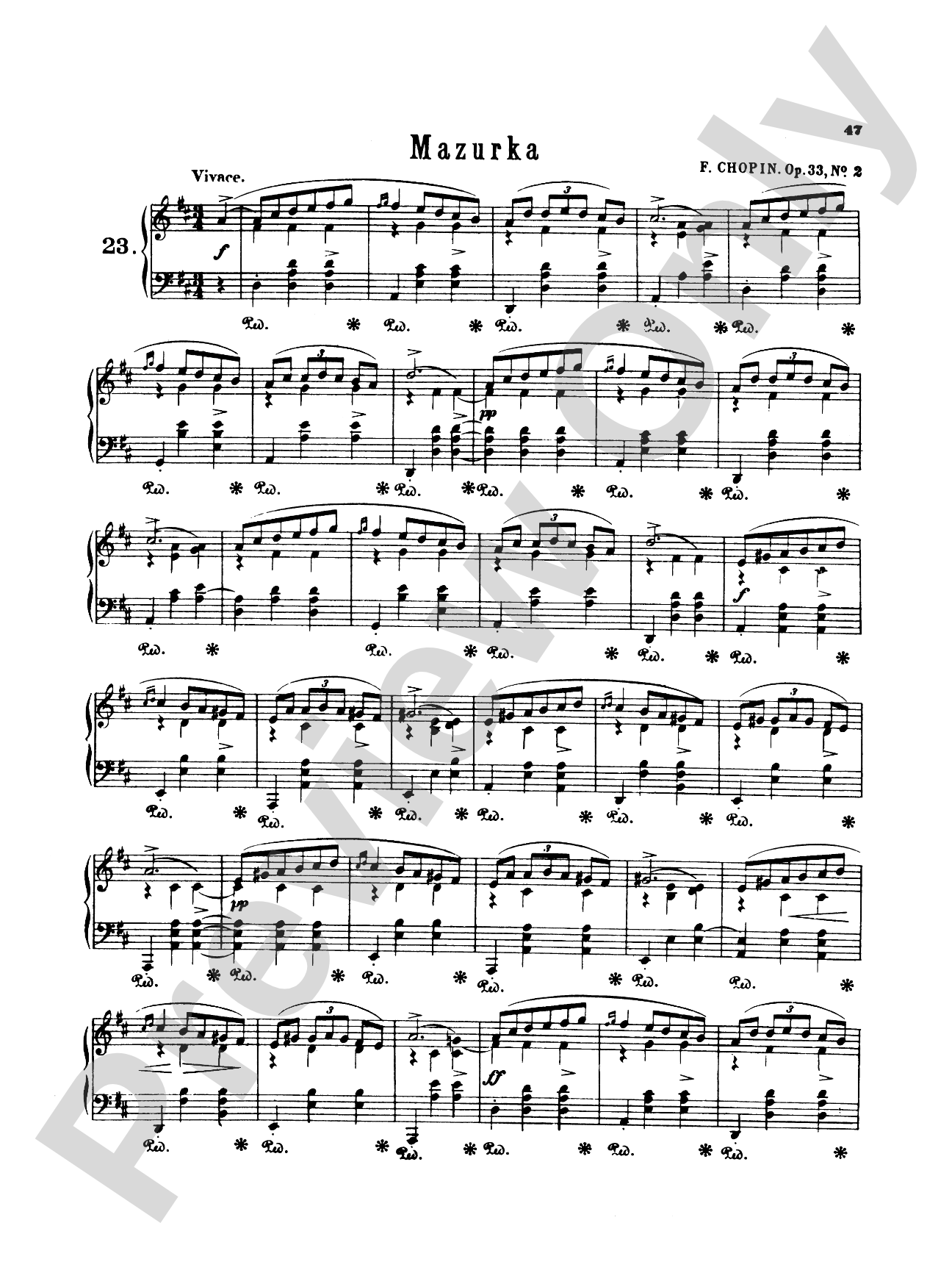 Chopin: Fifty-Six Mazurkas (Ed. Franz Liszt)