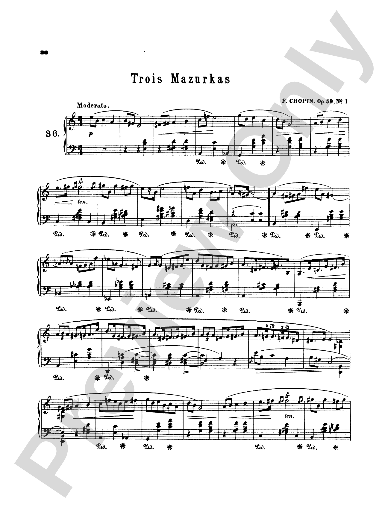 Chopin: Fifty-Six Mazurkas (Ed. Franz Liszt)