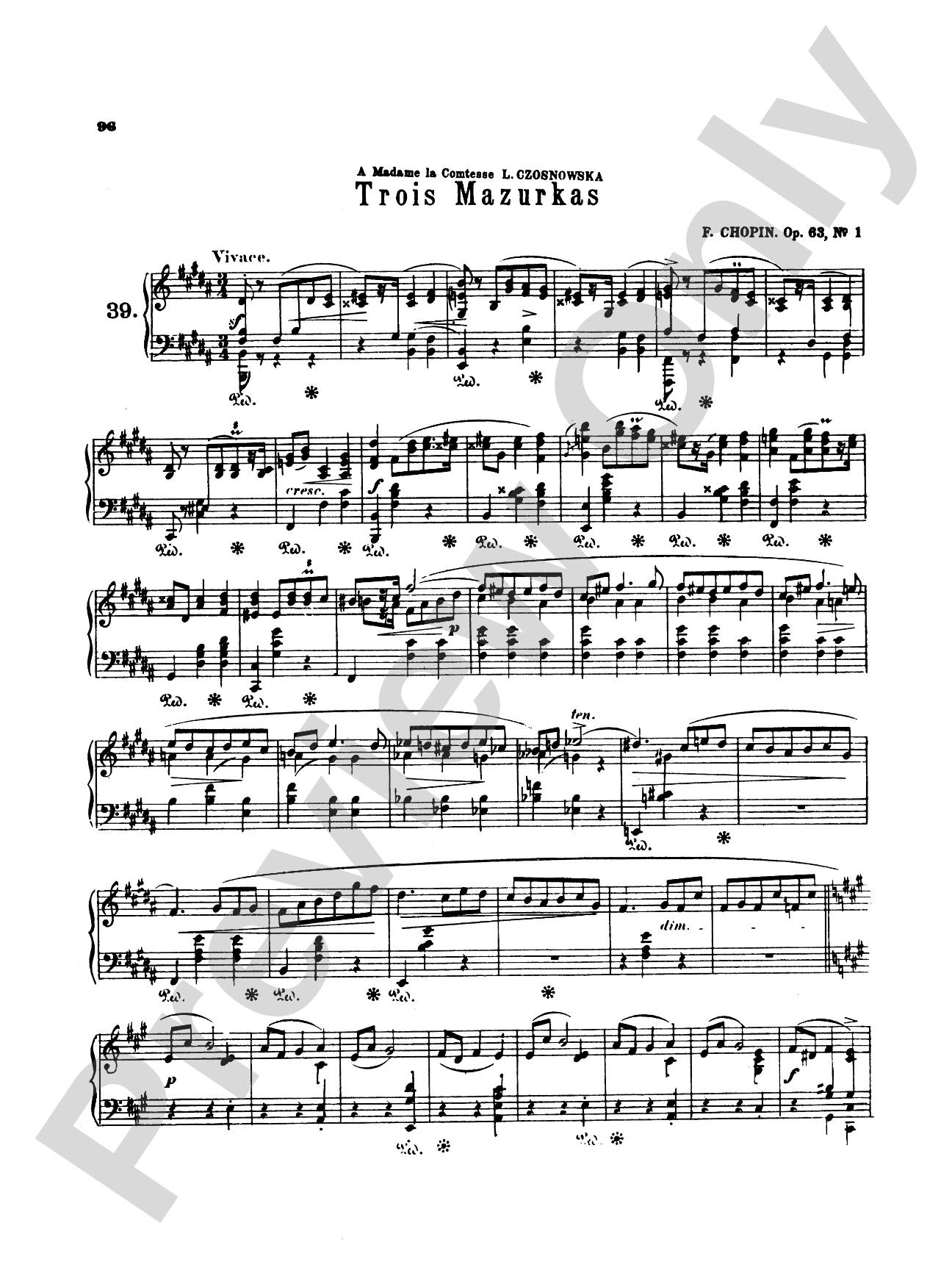 Chopin: Fifty-Six Mazurkas (Ed. Franz Liszt)