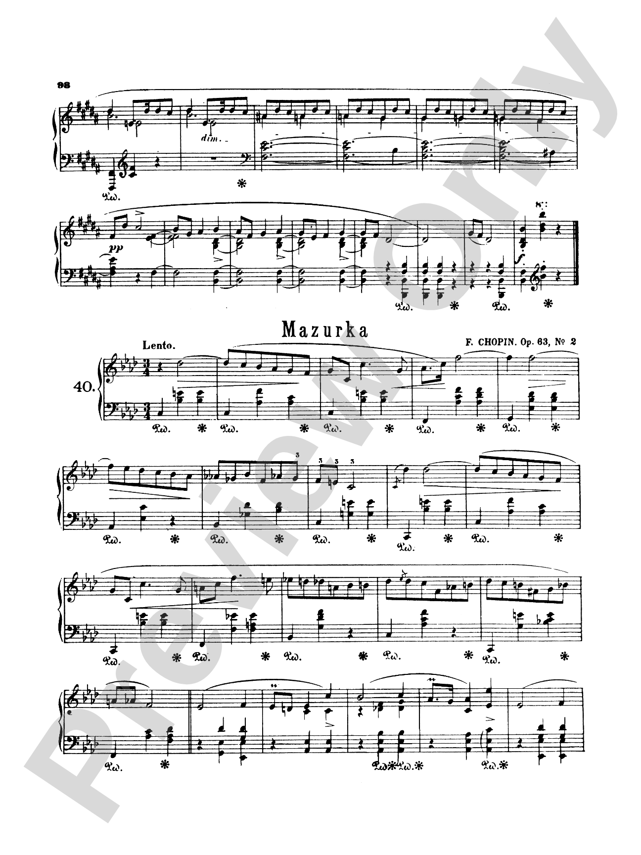 Chopin: Fifty-Six Mazurkas (Ed. Franz Liszt)