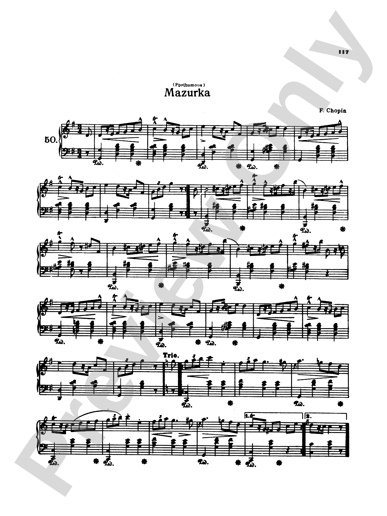 Chopin: Fifty-Six Mazurkas (Ed. Franz Liszt)