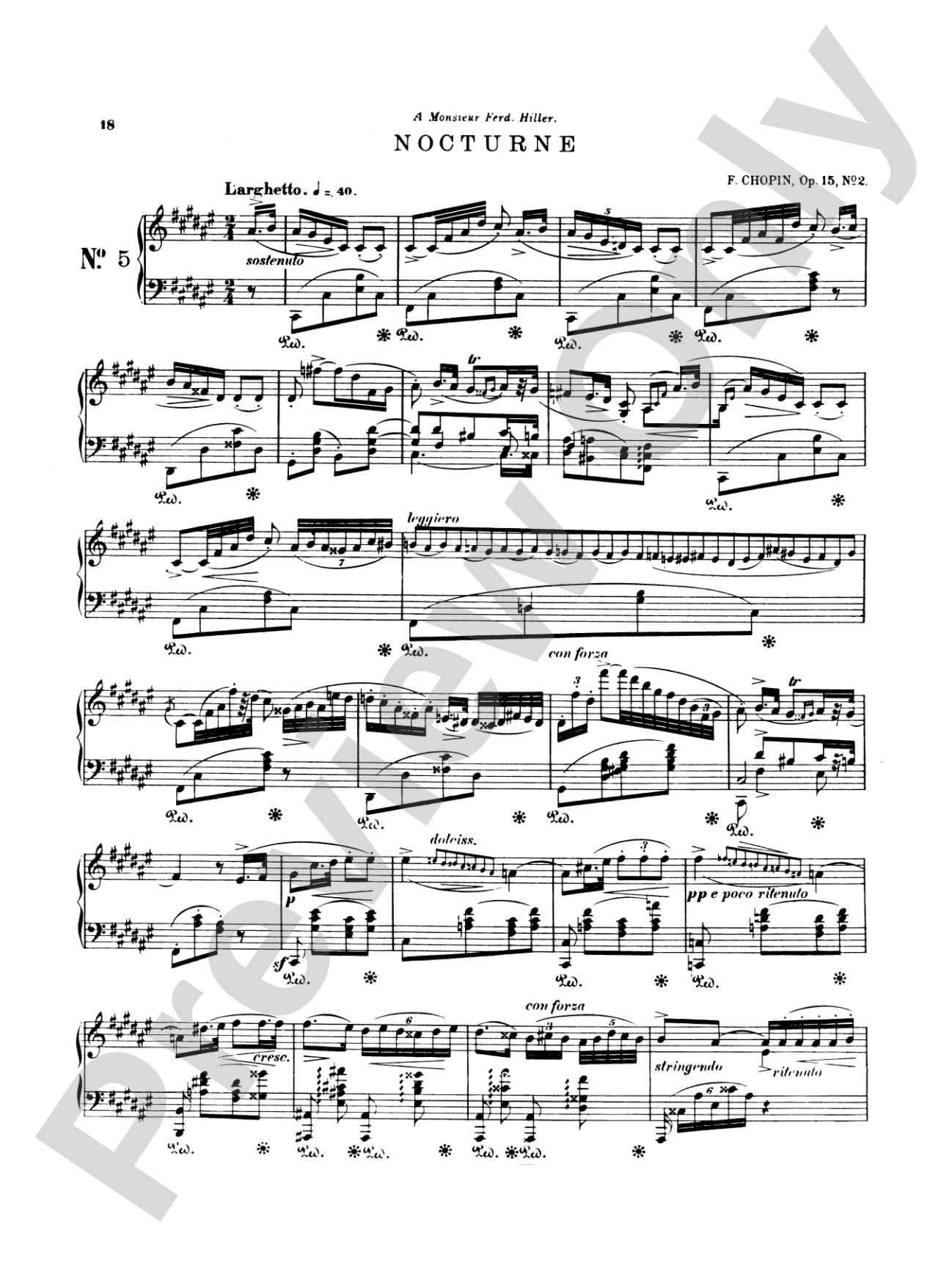 Chopin: Nineteen Nocturnes (Ed. Franz Liszt)