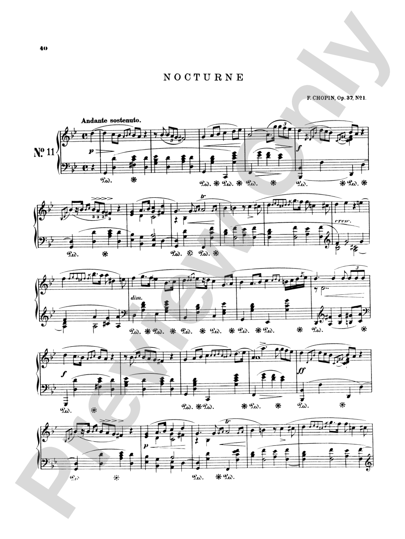 Chopin: Nineteen Nocturnes (Ed. Franz Liszt)