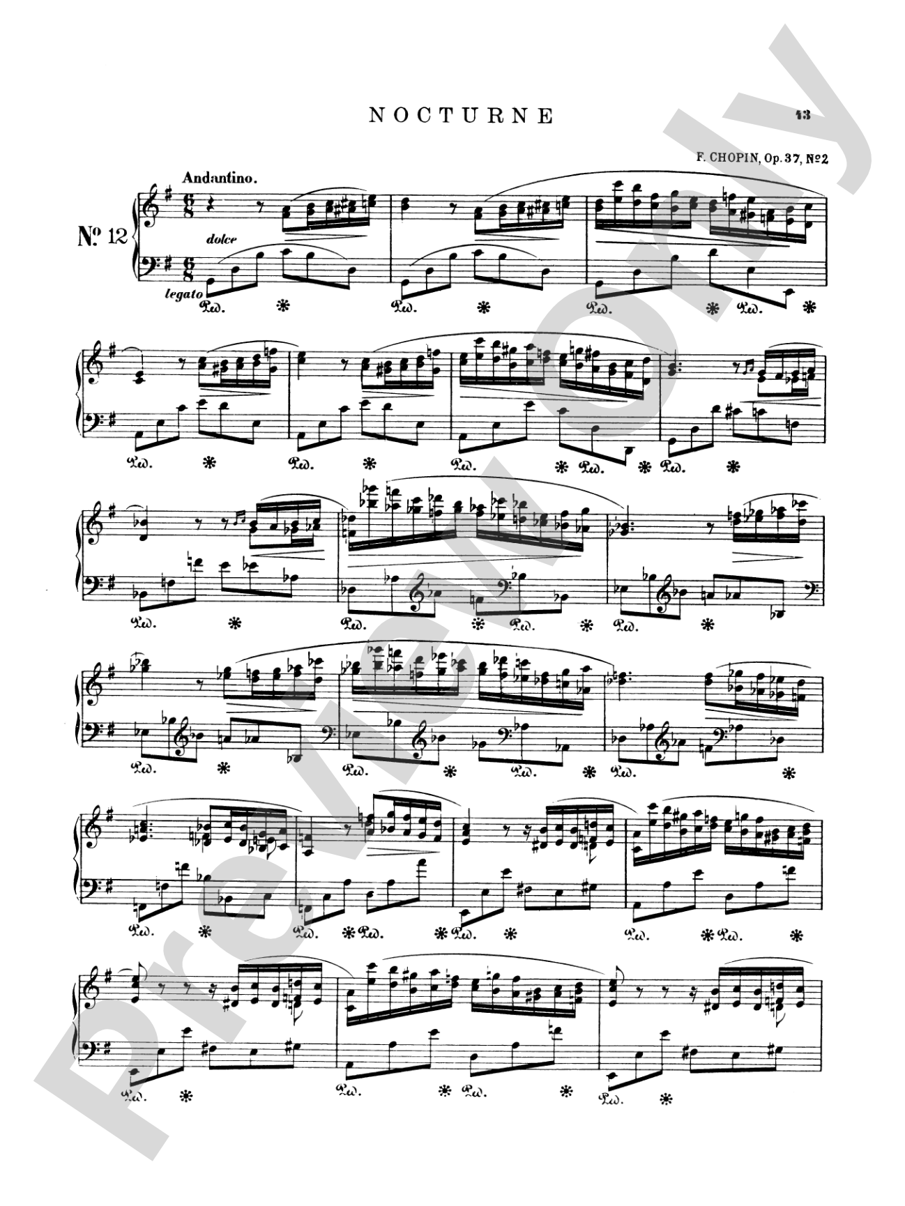 Chopin: Nineteen Nocturnes (Ed. Franz Liszt)