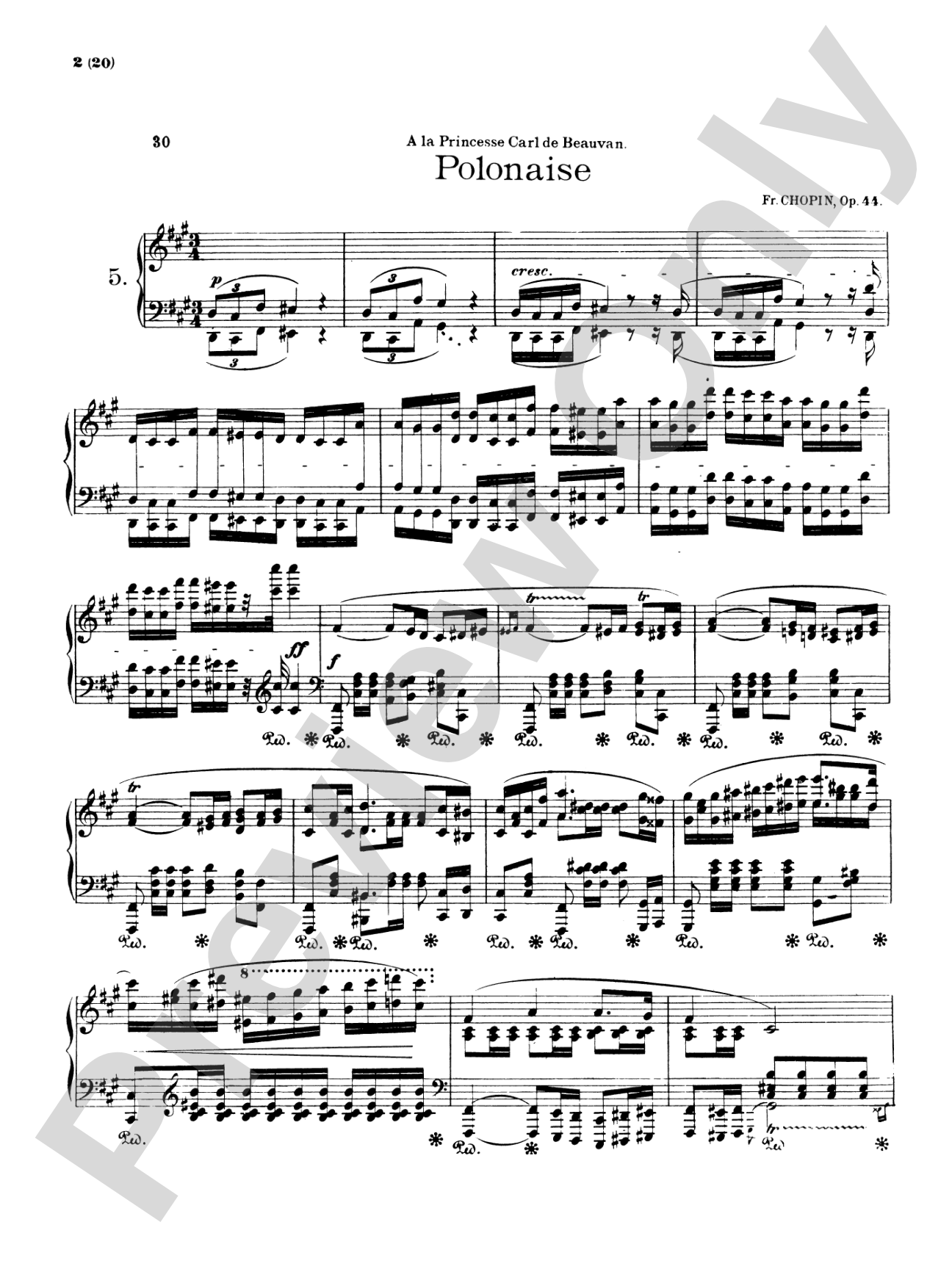 Chopin: Polonaises (Ed. Franz Liszt)