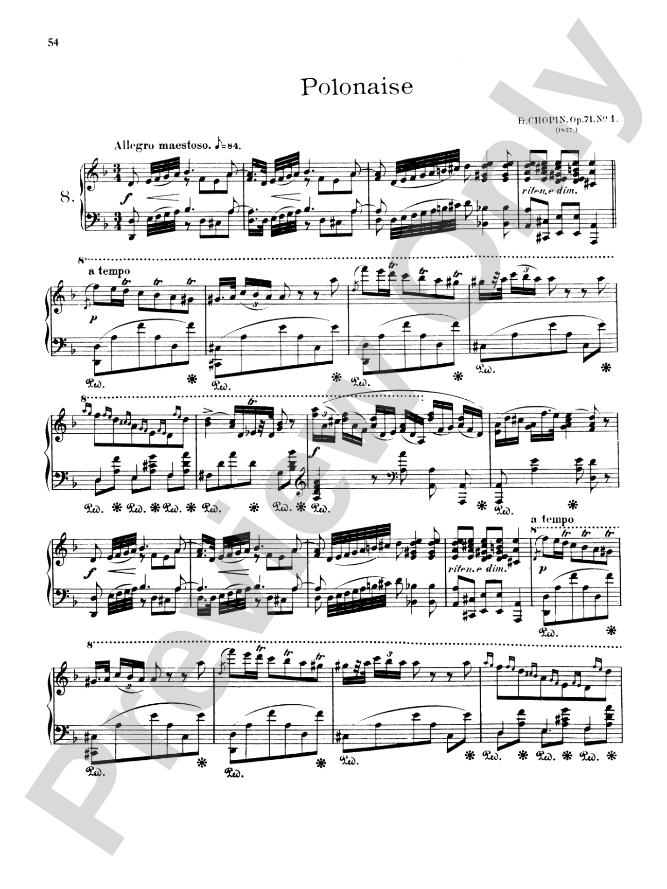 Chopin: Polonaises (Ed. Franz Liszt)