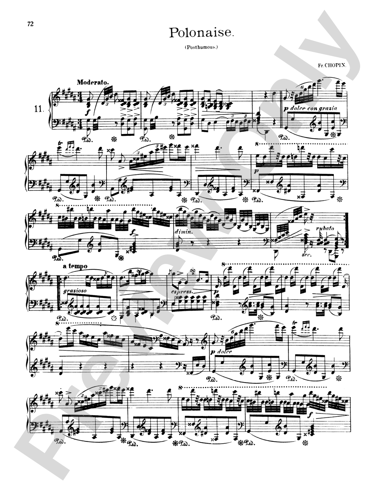 Chopin: Polonaises (Ed. Franz Liszt)