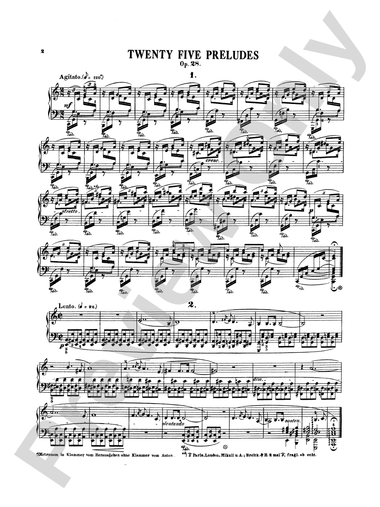 Chopin: Preludes (Ed. Eduard Mertke): Piano Book
