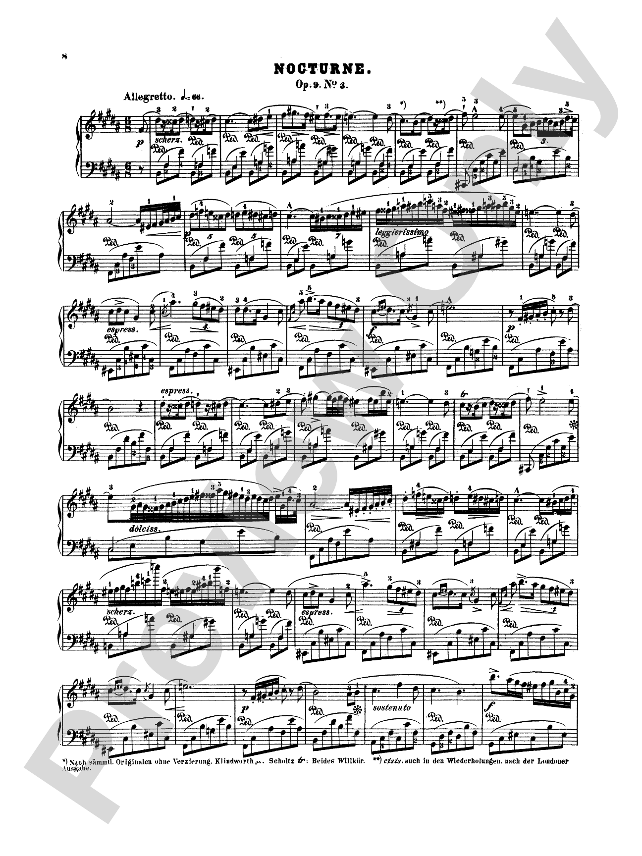 Chopin: Nineteen Nocturnes (Ed. Eduard Mertke)