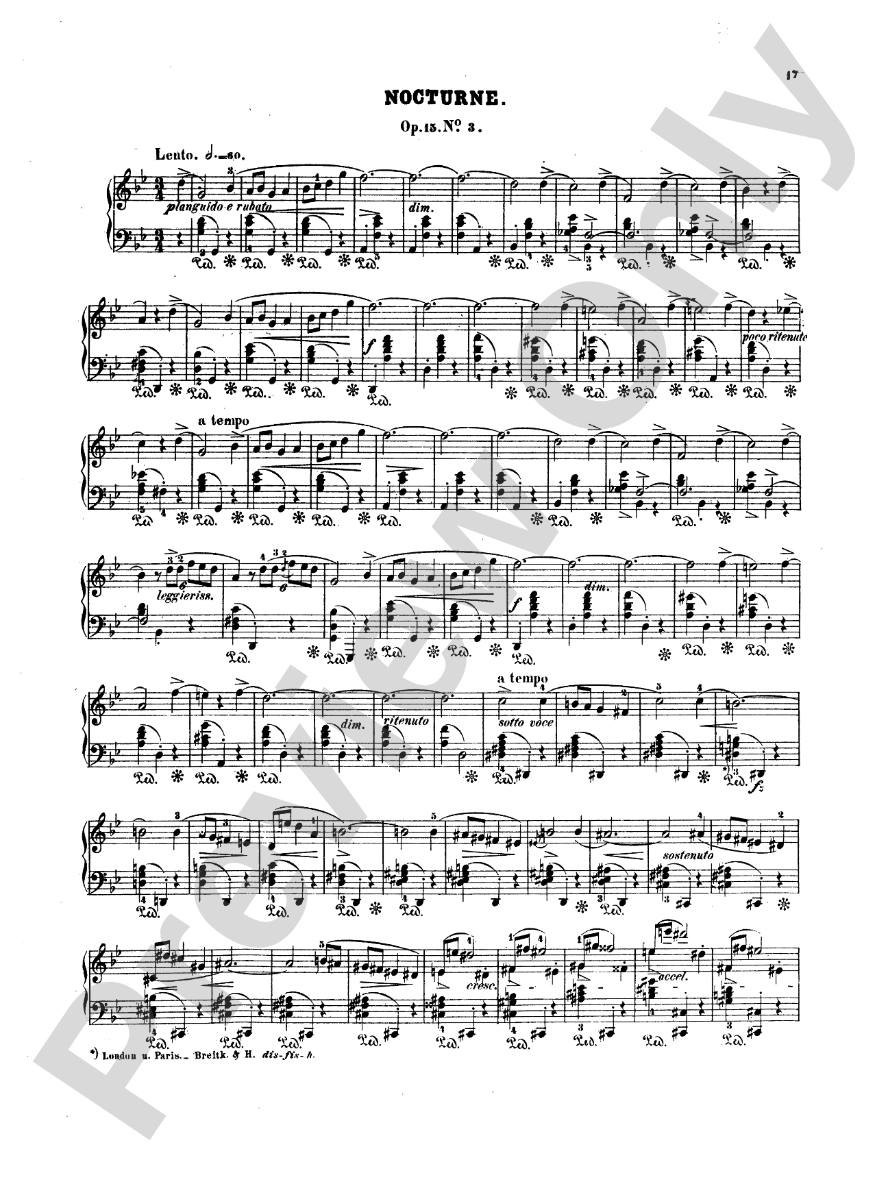 Chopin: Nineteen Nocturnes (Ed. Eduard Mertke)