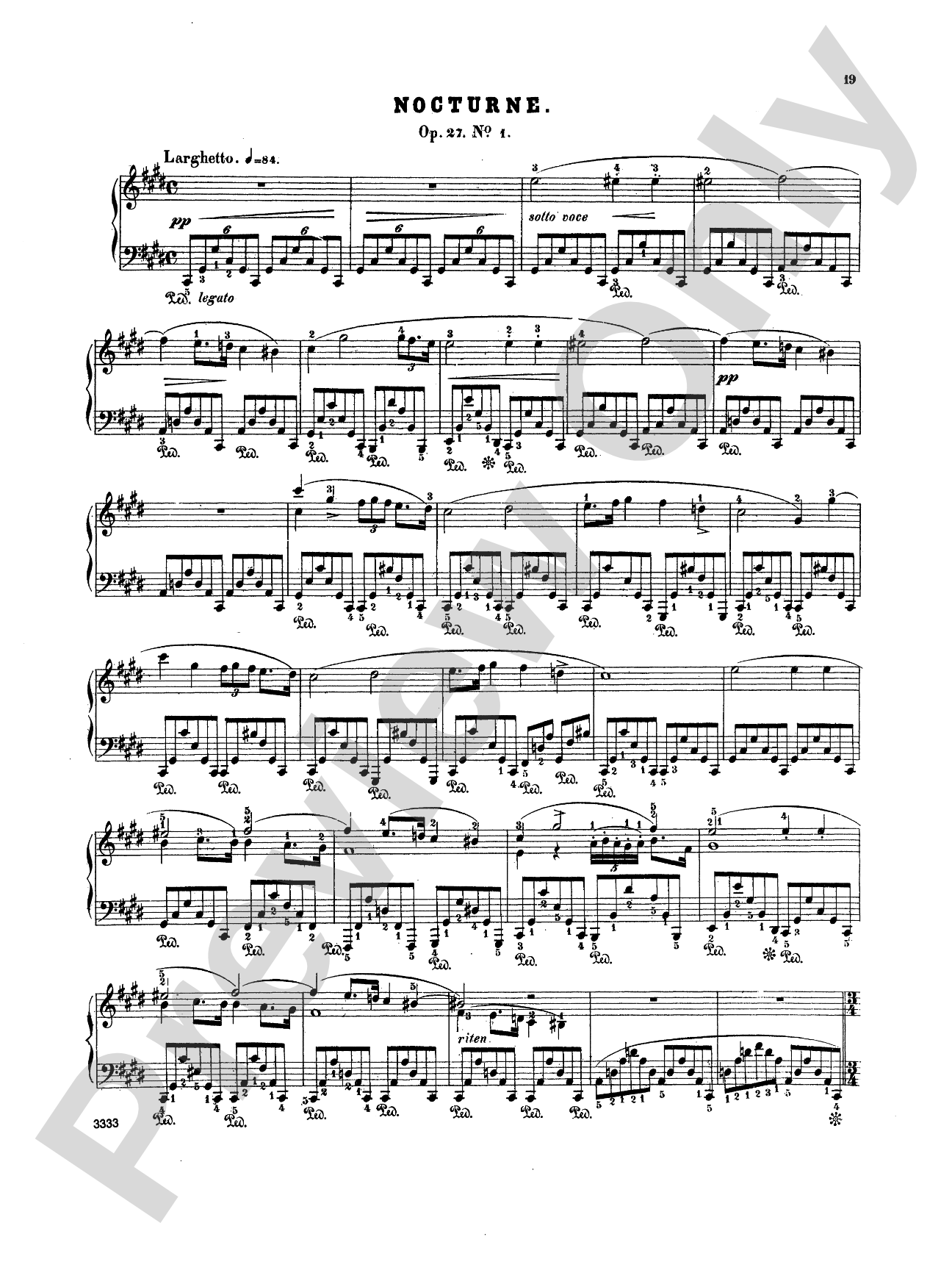 Chopin: Nineteen Nocturnes (Ed. Eduard Mertke)