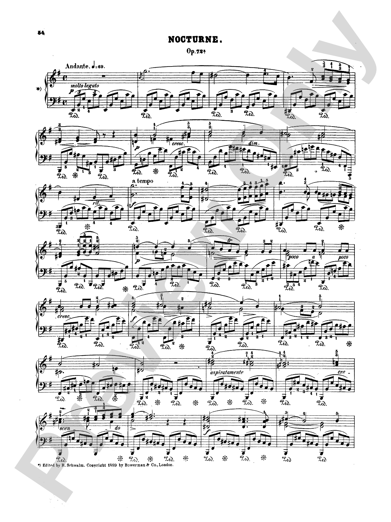 Chopin: Nineteen Nocturnes (Ed. Eduard Mertke)