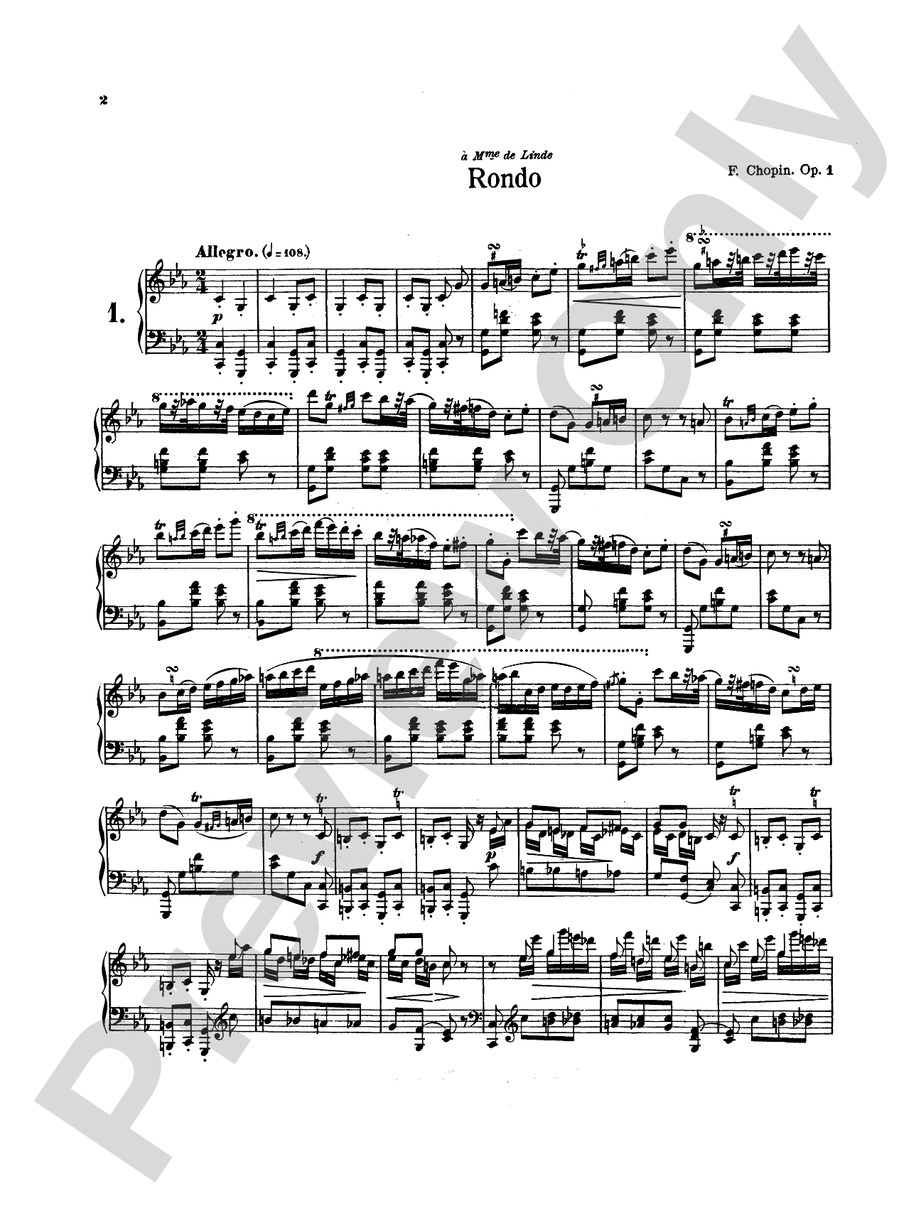 Chopin: Rondos (Ed. Franz Liszt): Piano Book