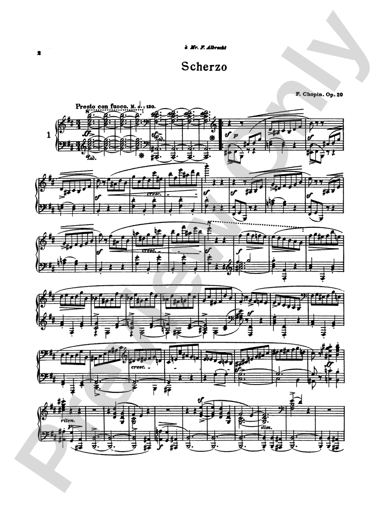 Chopin: Scherzi and Fantasy in F Minor (Ed. Franz Liszt): Piano Book