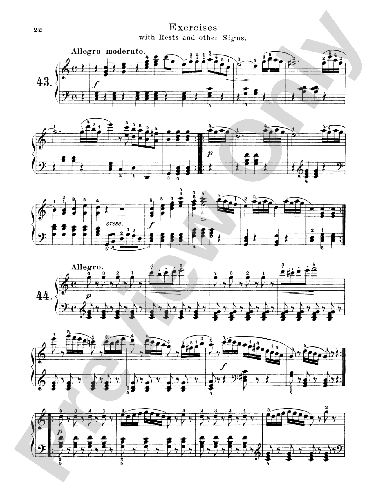 Czerny: Practical Method for Beginners, Op. 599