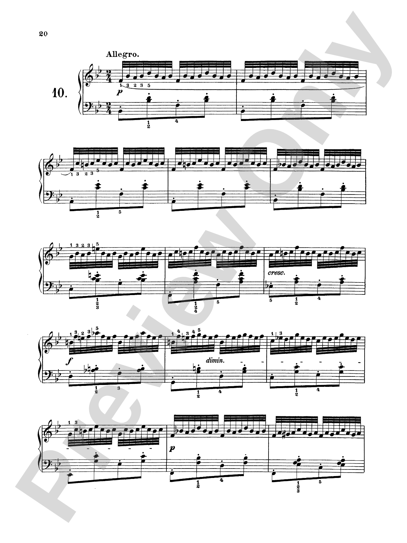 Czerny: Preparatory School of Velocity, Op. 636