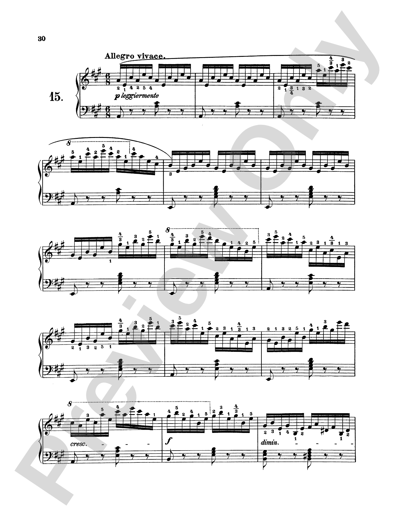 Czerny: Preparatory School of Velocity, Op. 636