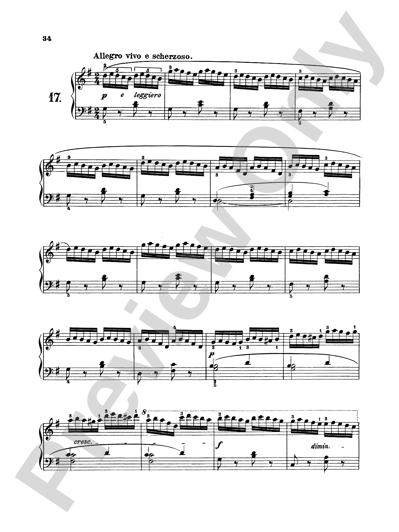 Czerny: Preparatory School of Velocity, Op. 636