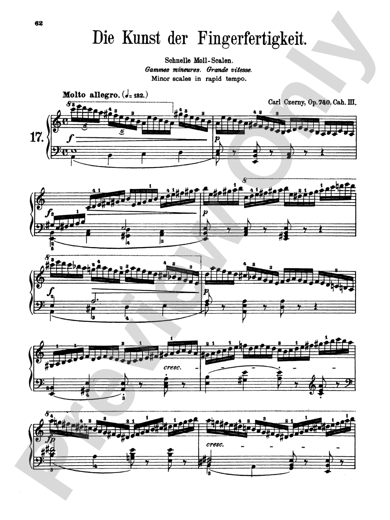 Czerny: Art of Finger Dexterity, Op. 740, Complete