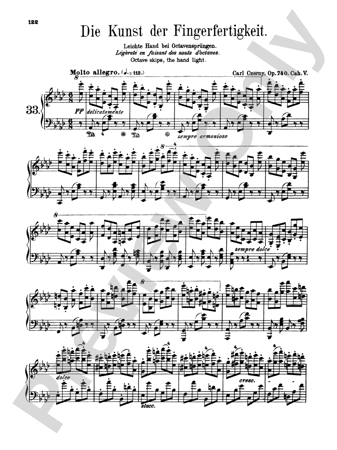 Czerny: Art of Finger Dexterity, Op. 740, Complete