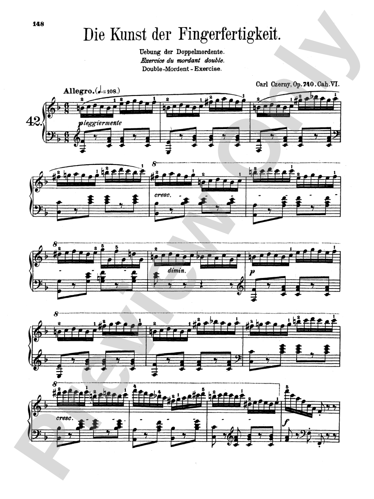 Czerny: Art of Finger Dexterity, Op. 740, Complete