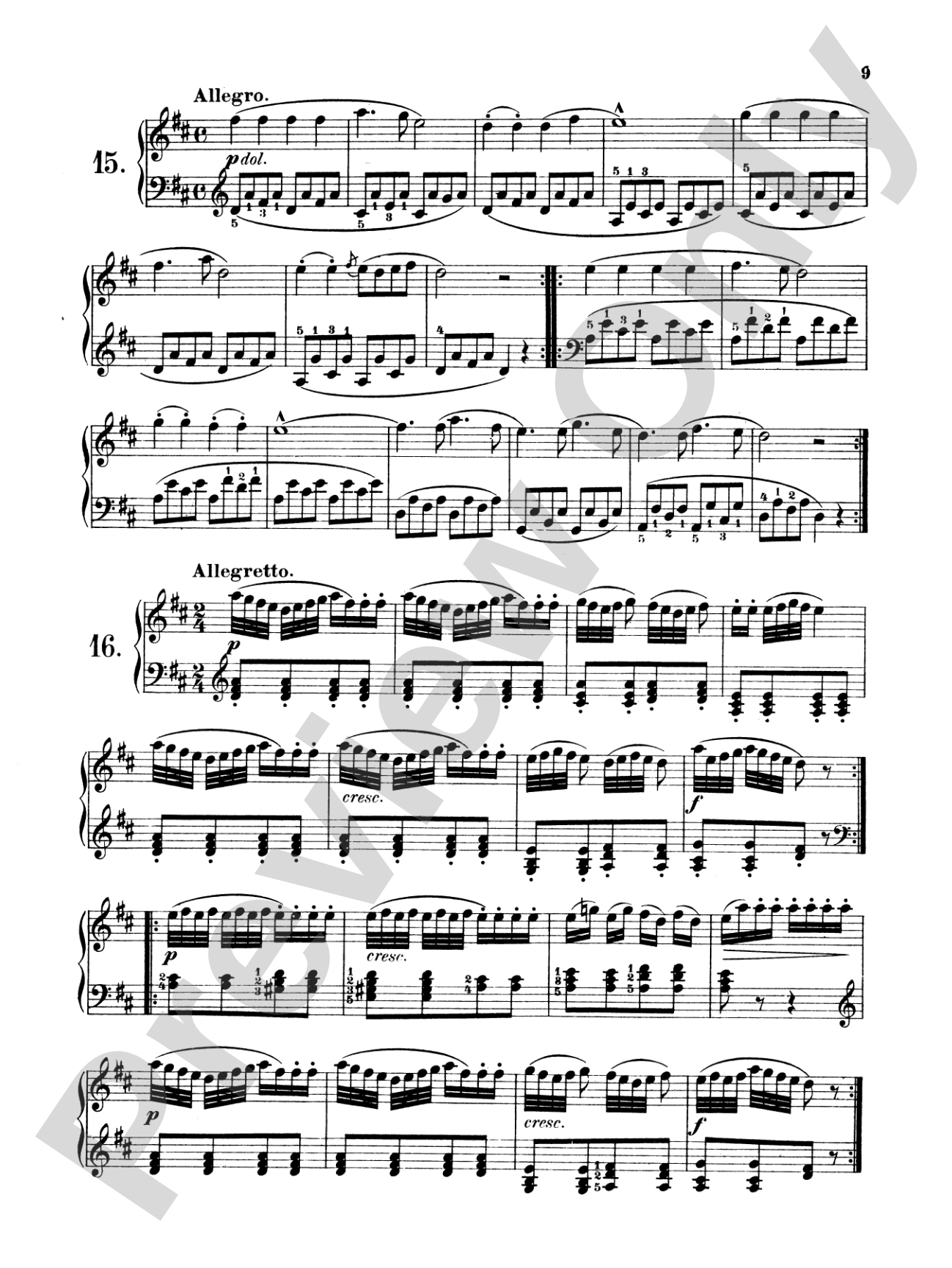 Czerny: Five Finger Studies, Op. 777: Piano Book