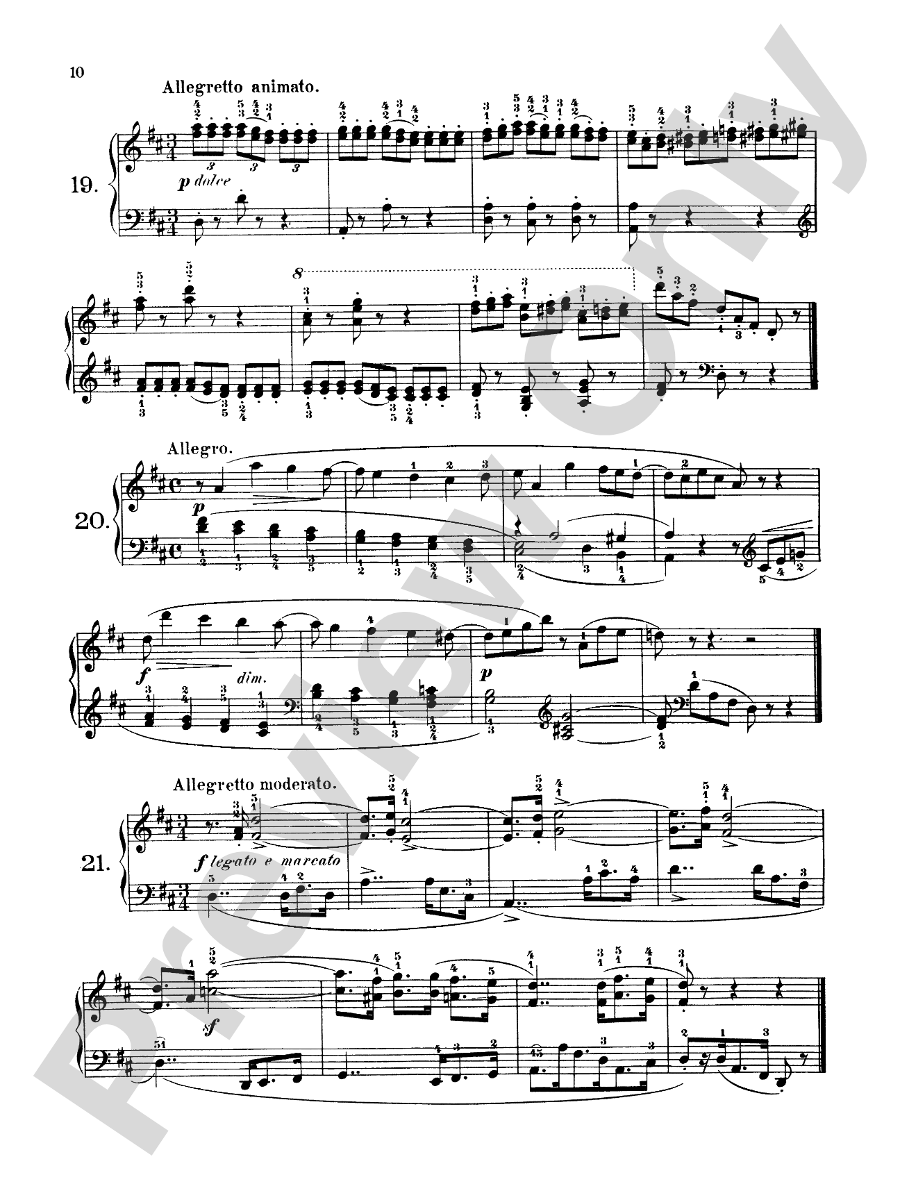 Czerny: 160 Eight-Measure Exercises, 821: Piano Book