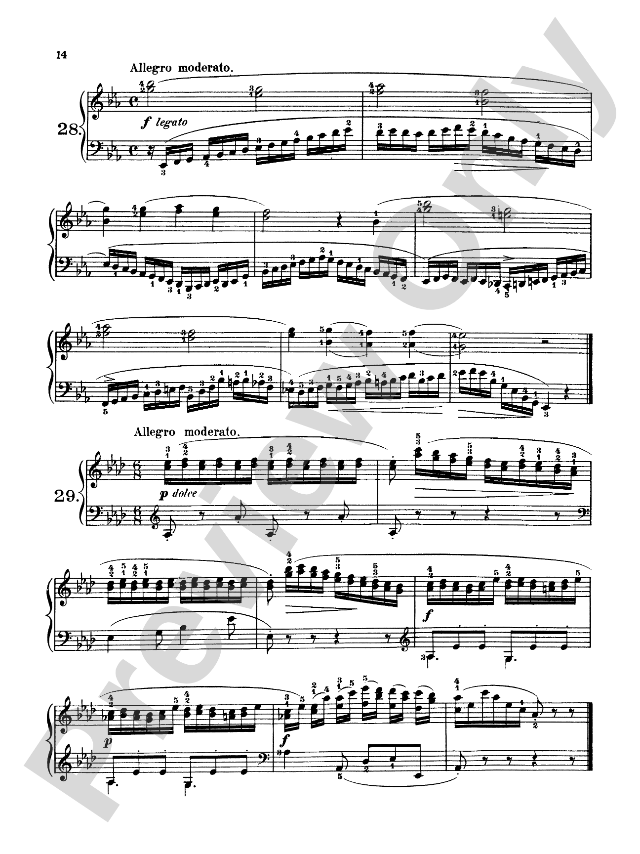 Czerny: 160 Eight-Measure Exercises, 821: Piano Book