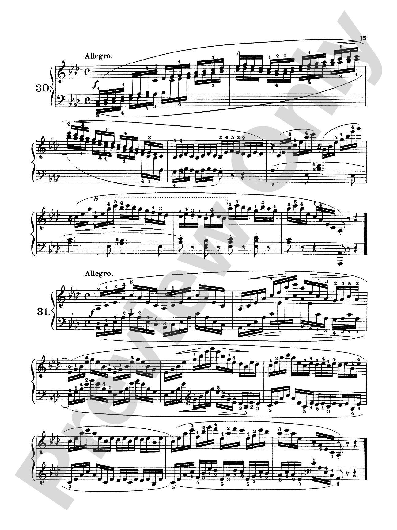Czerny: 160 Eight-Measure Exercises, 821: Piano Book