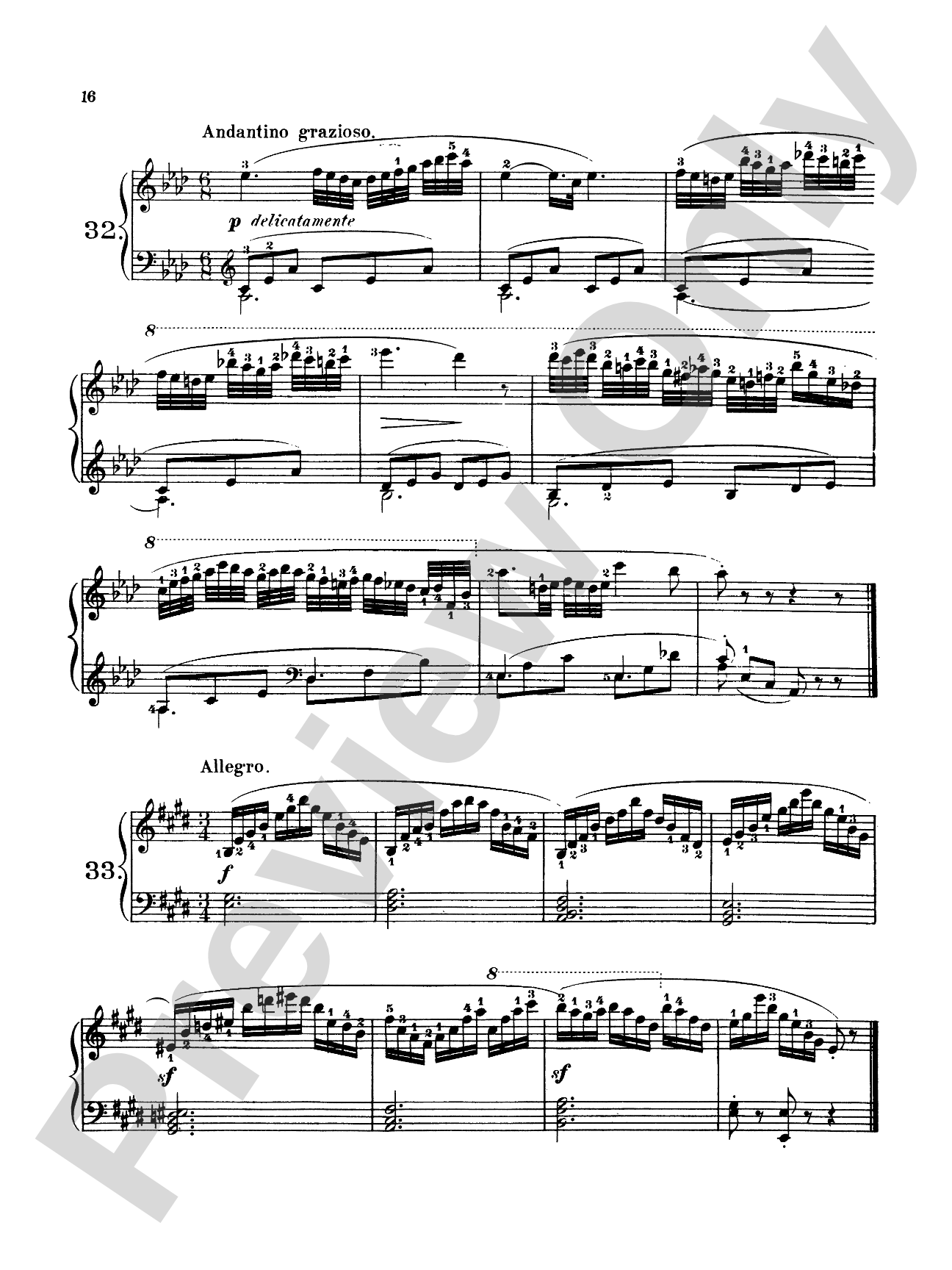 Czerny: 160 Eight-Measure Exercises, 821: Piano Book