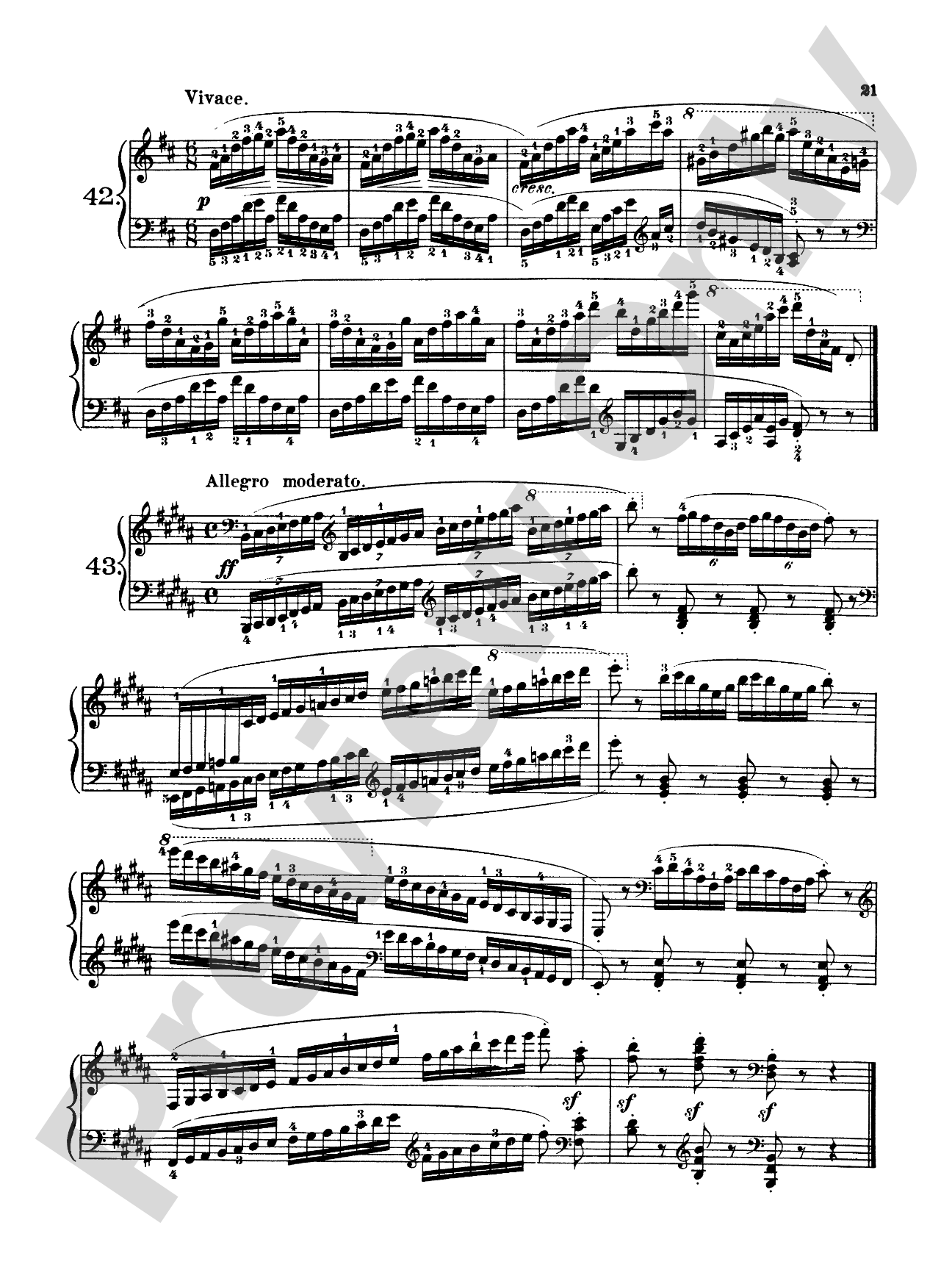 Czerny: 160 Eight-Measure Exercises, 821: Piano Book