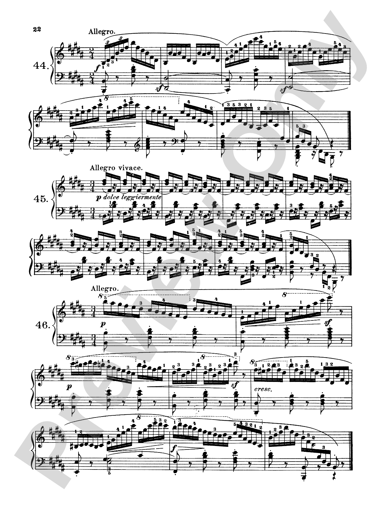 Czerny: 160 Eight-Measure Exercises, 821: Piano Book