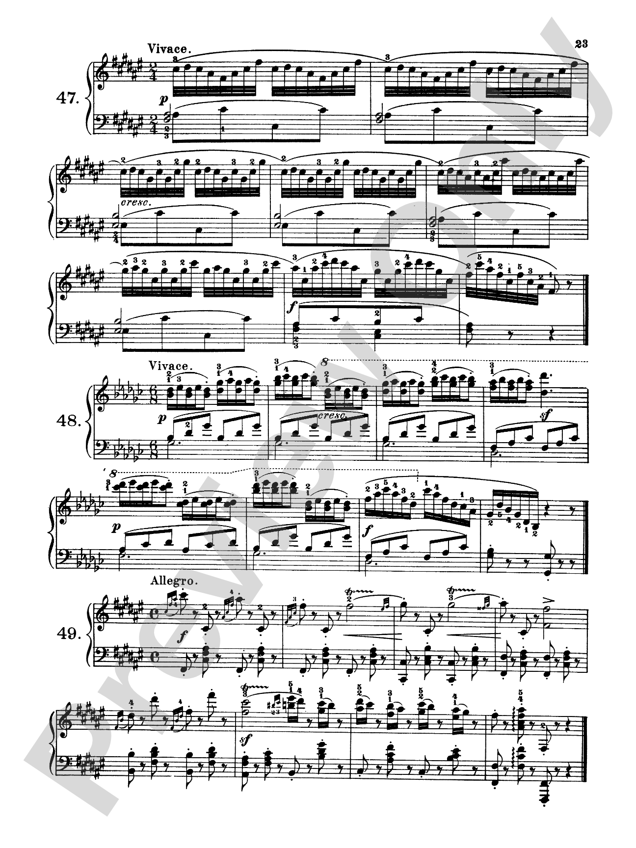 Czerny: 160 Eight-Measure Exercises, 821: Piano Book