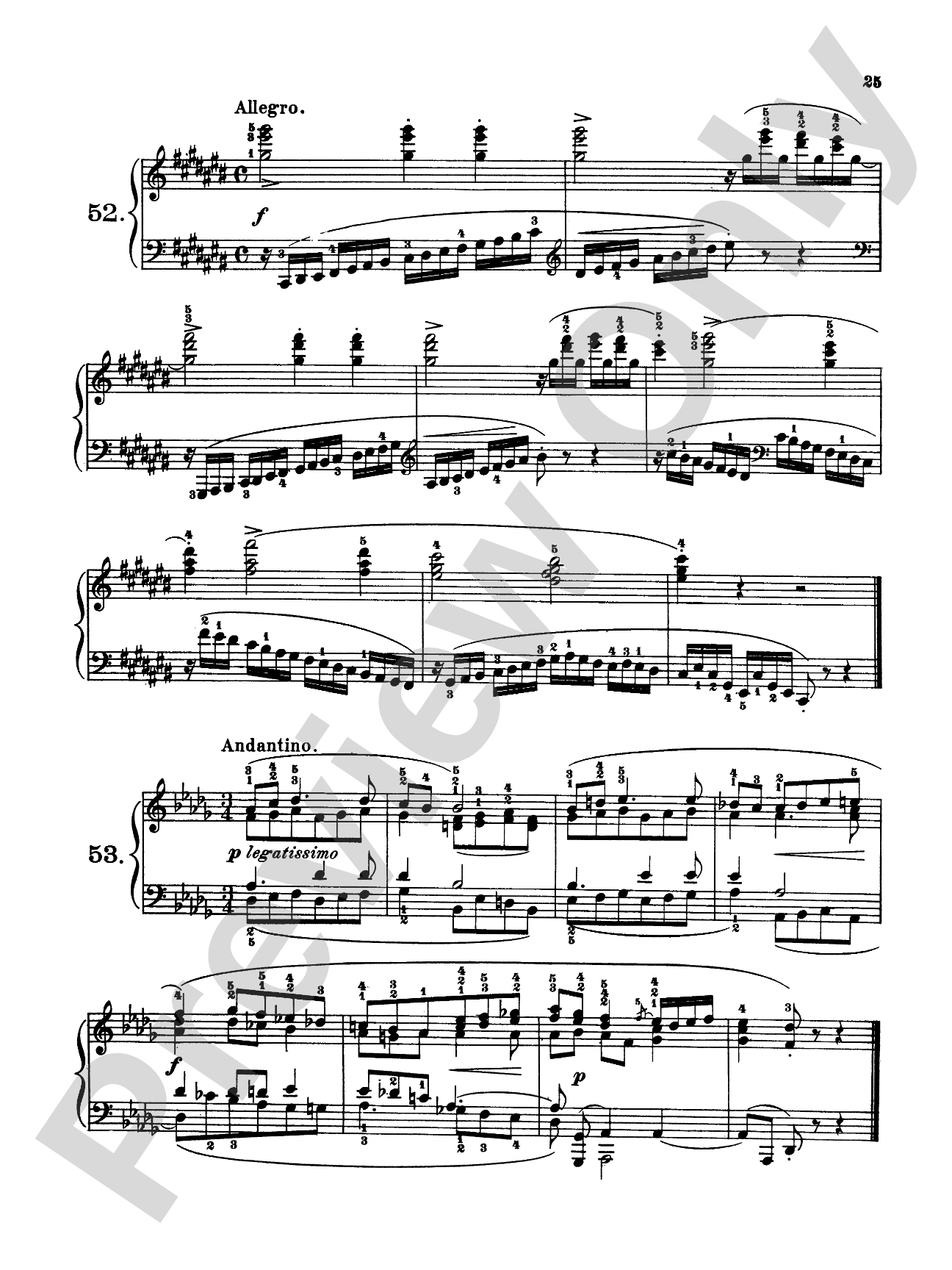 Czerny: 160 Eight-Measure Exercises, 821: Piano Book