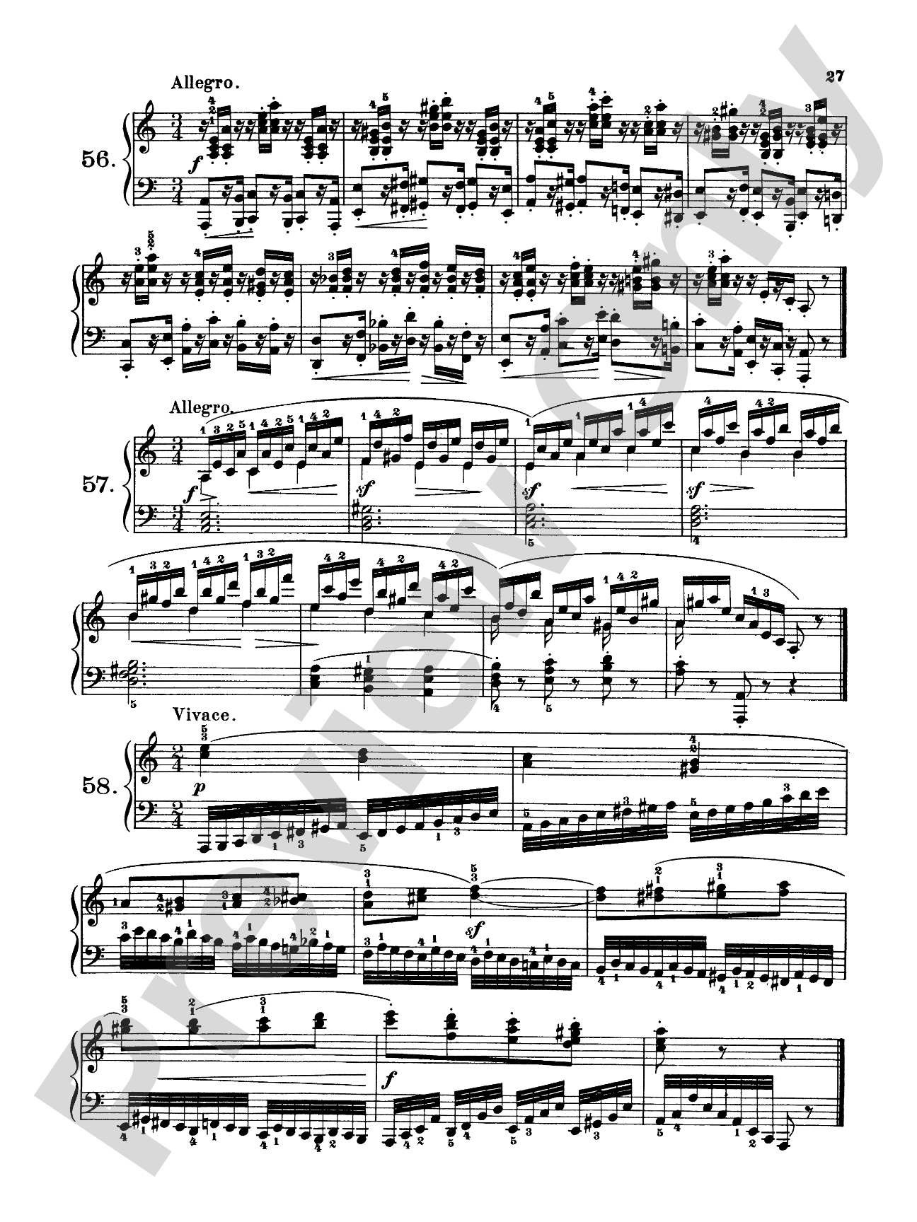 Czerny: 160 Eight-Measure Exercises, 821: Piano Book