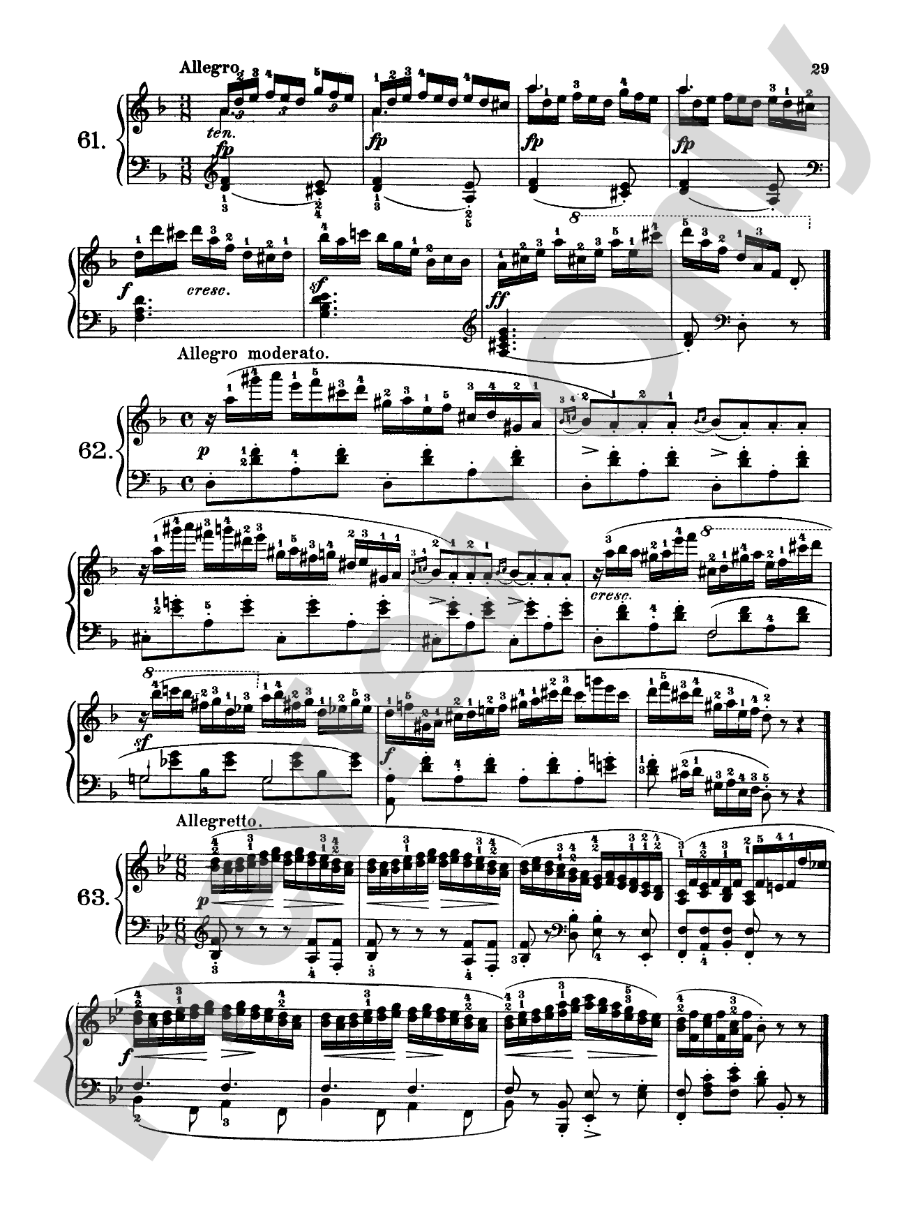Czerny: 160 Eight-Measure Exercises, 821: Piano Book