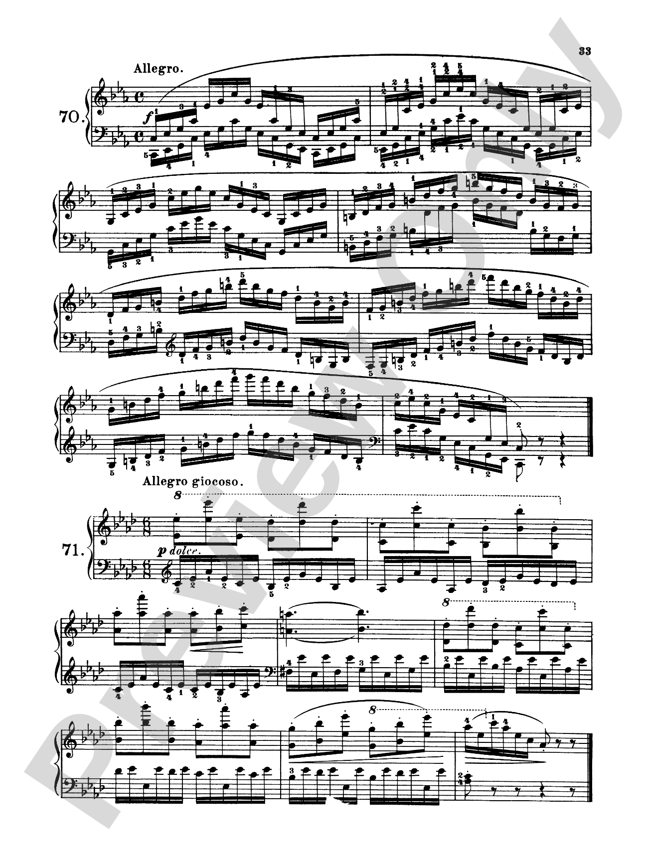 Czerny: 160 Eight-Measure Exercises, 821: Piano Book