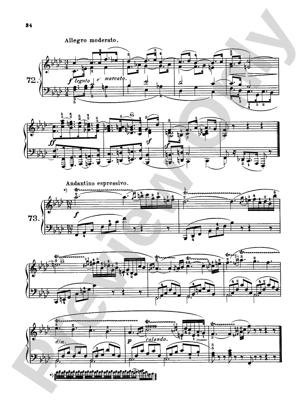 Czerny: 160 Eight-Measure Exercises, 821: Piano Book