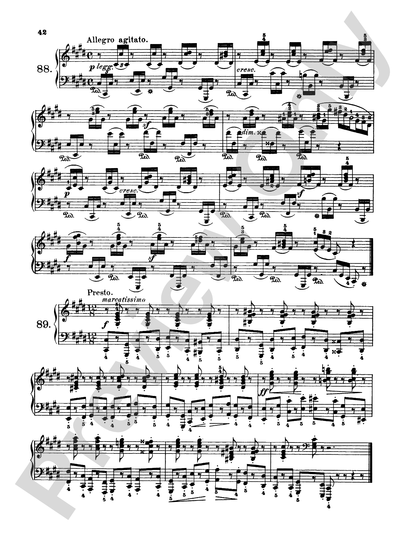 Czerny: 160 Eight-Measure Exercises, 821: Piano Book