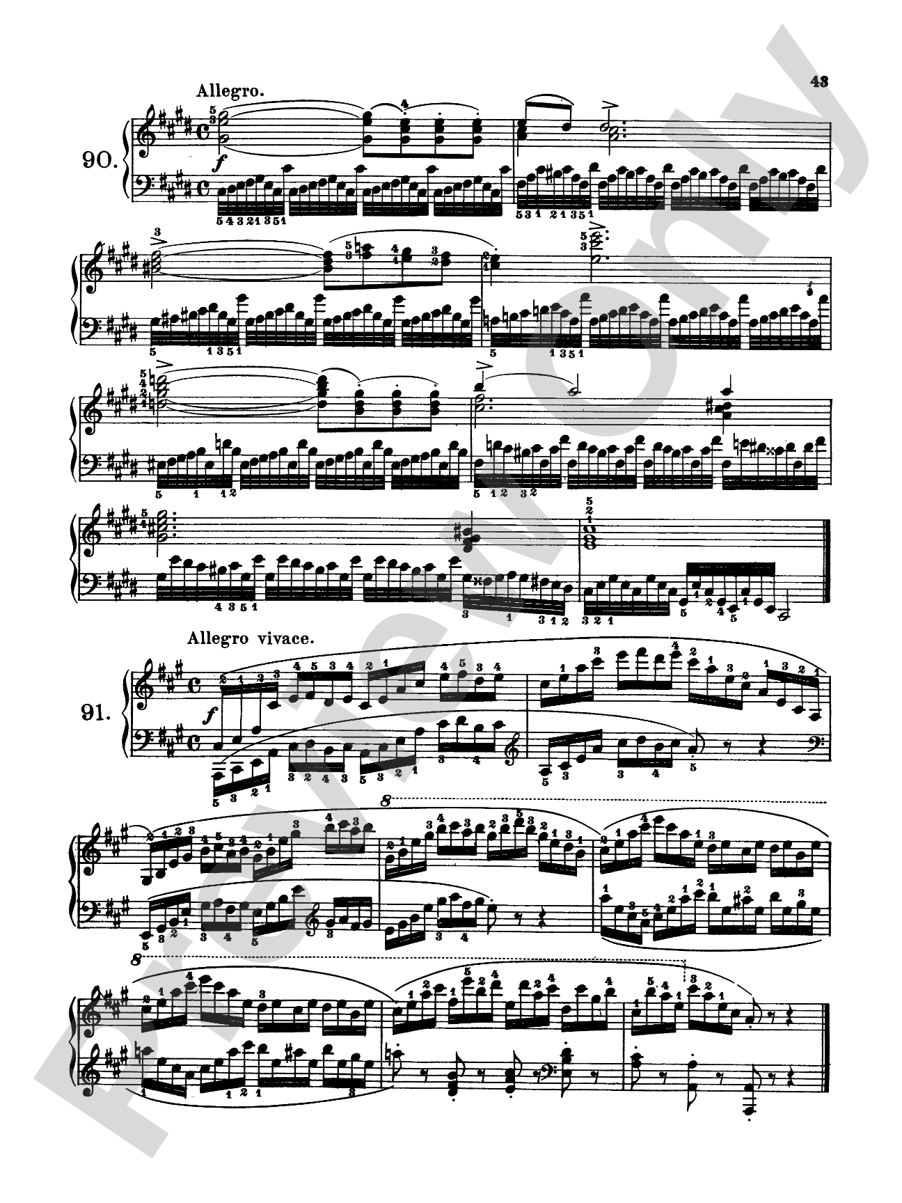 Czerny: 160 Eight-Measure Exercises, 821: Piano Book