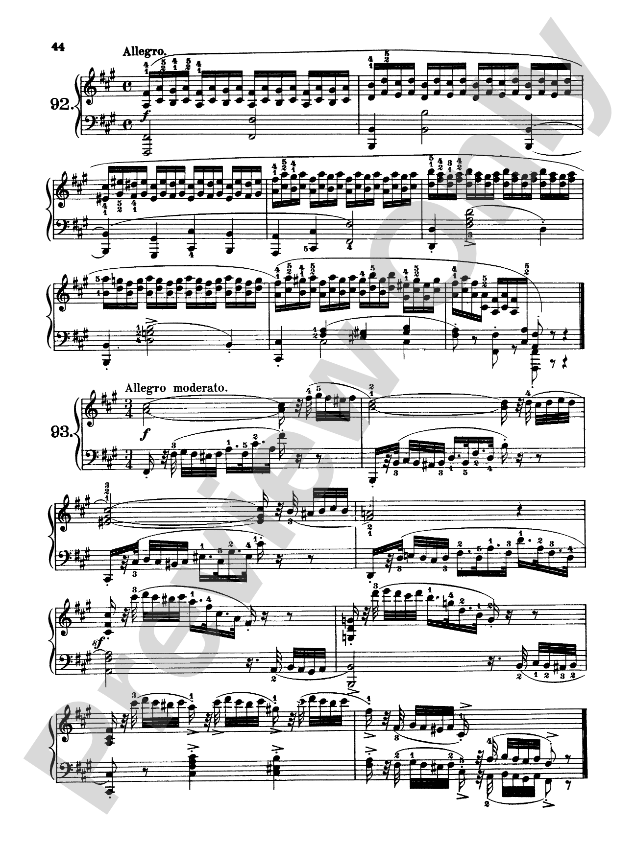 Czerny: 160 Eight-Measure Exercises, 821: Piano Book