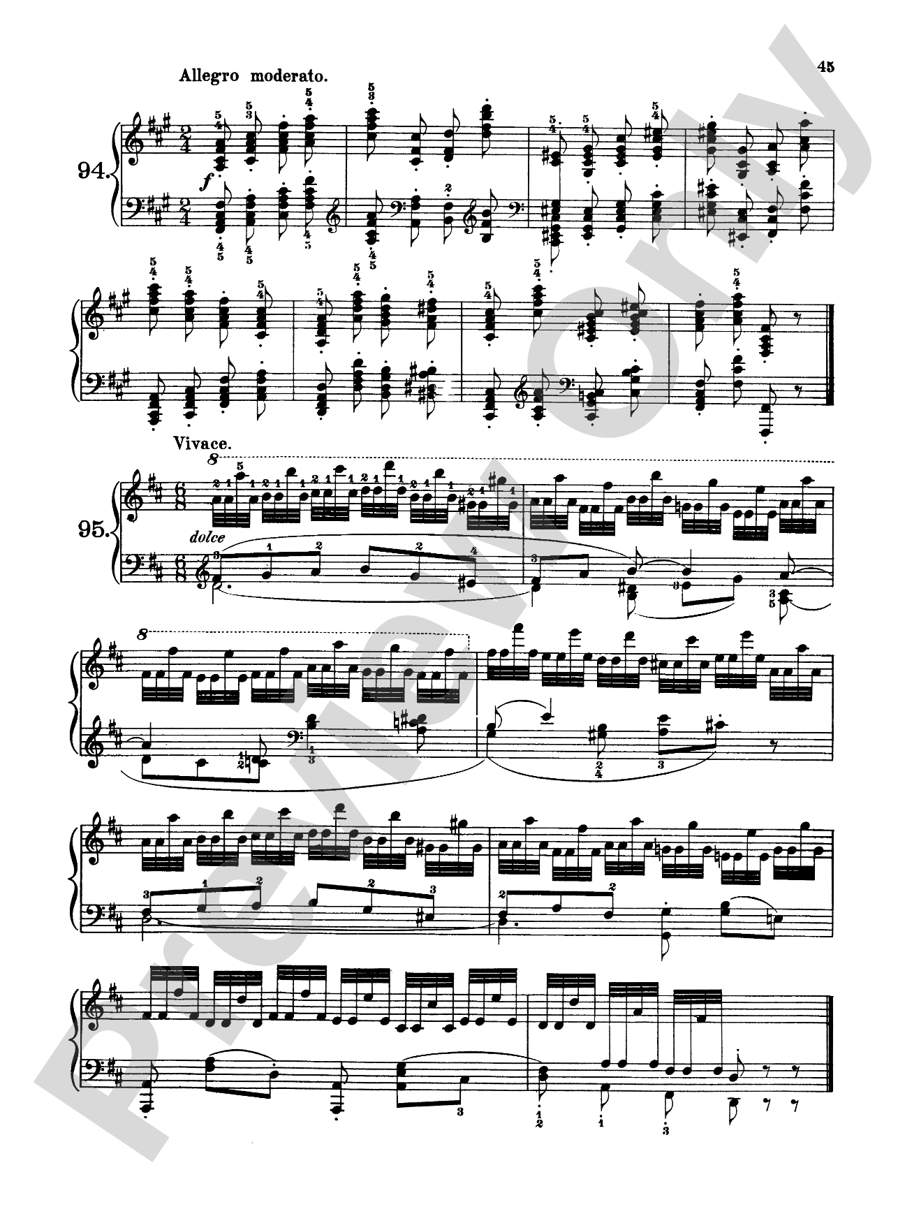 Czerny: 160 Eight-Measure Exercises, 821: Piano Book
