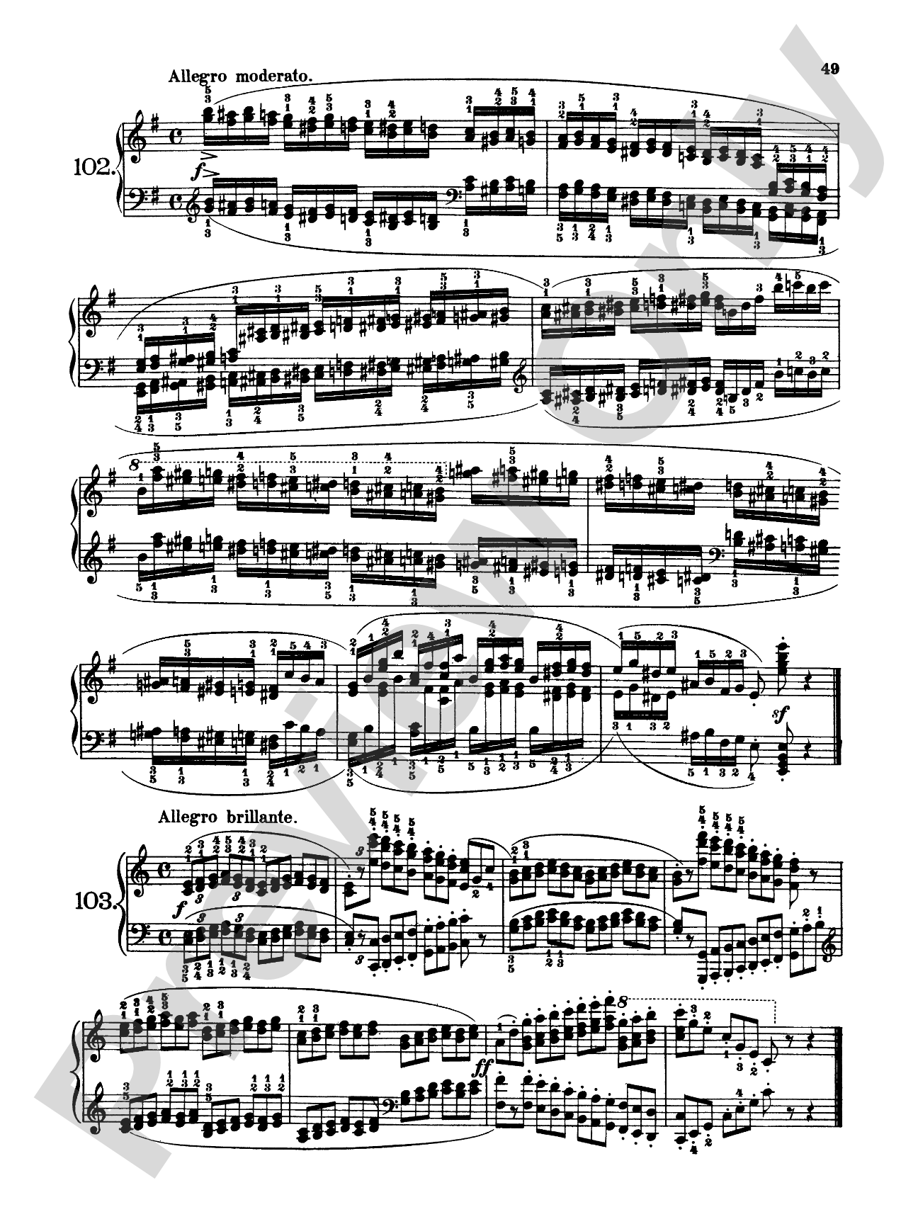 Czerny: 160 Eight-Measure Exercises, 821: Piano Book