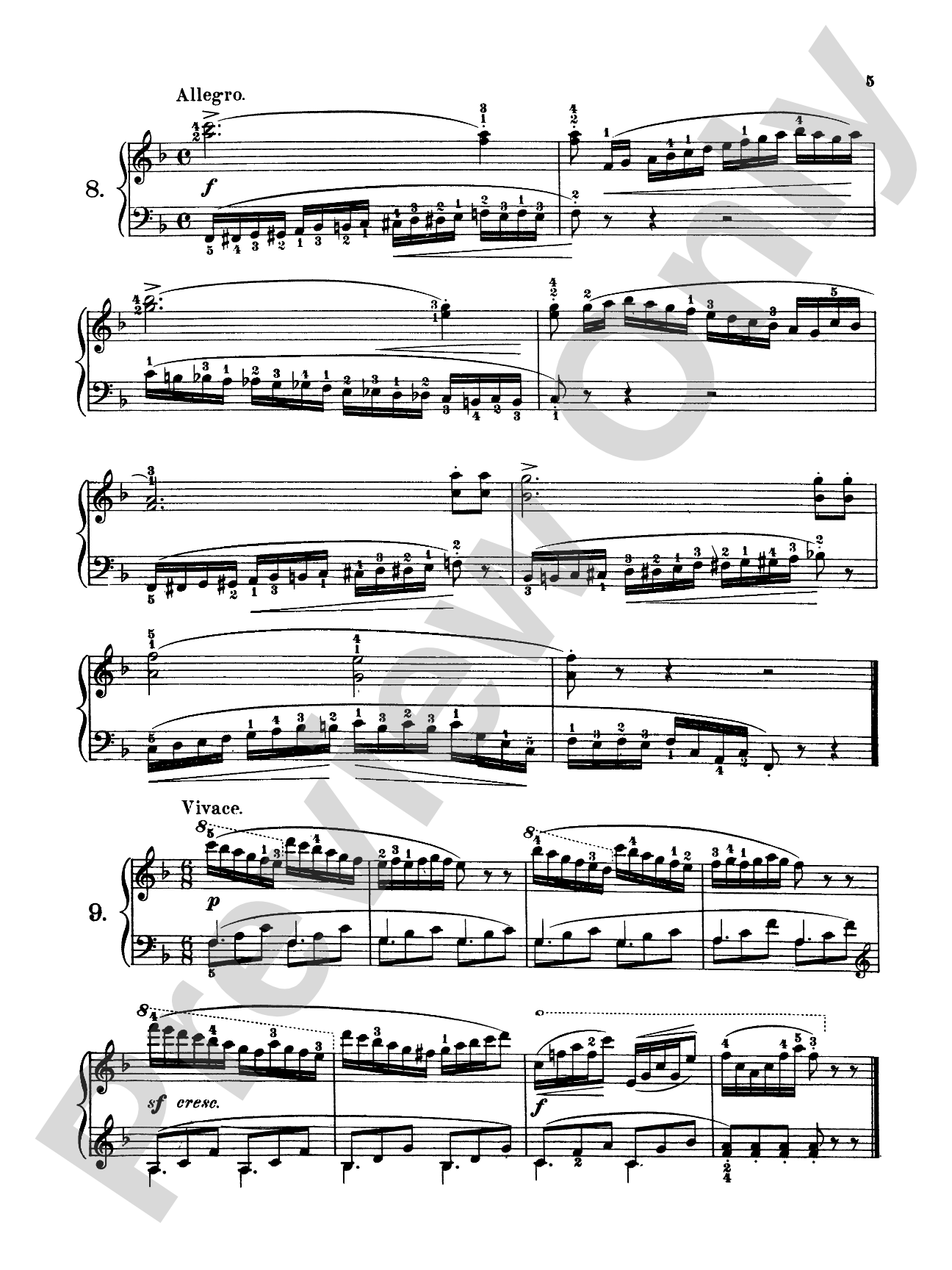 Czerny: 160 Eight-Measure Exercises, 821: Piano Book