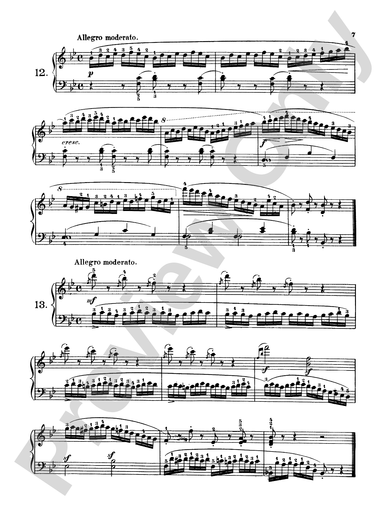 Czerny: 160 Eight-Measure Exercises, 821: Piano Book