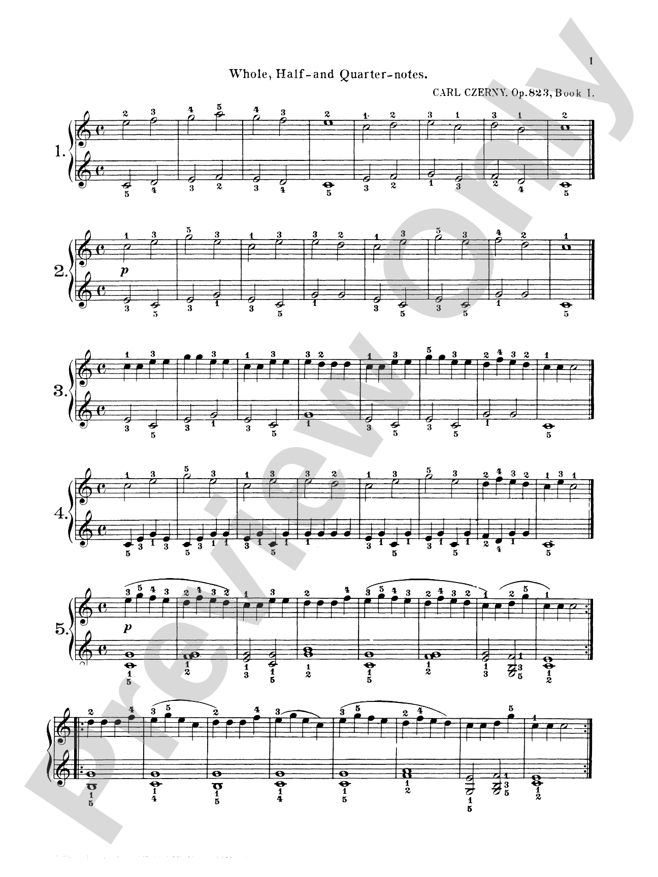 Czerny: Little Pianist, Op. 823: Piano Book