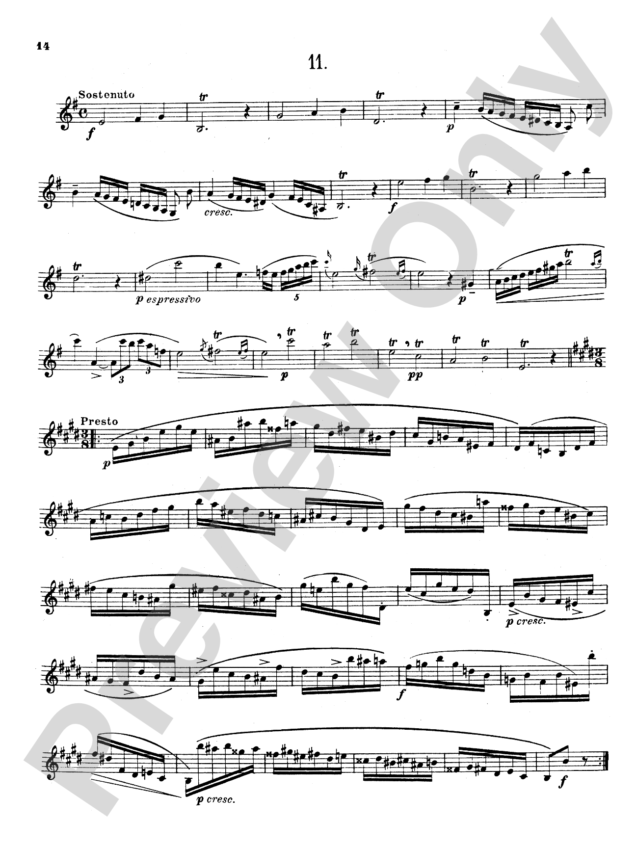 Paganini: Fourteen Caprices, Op. 1 and Moto Perpetuo, Op. 11, No. 6 (unaccompanied)